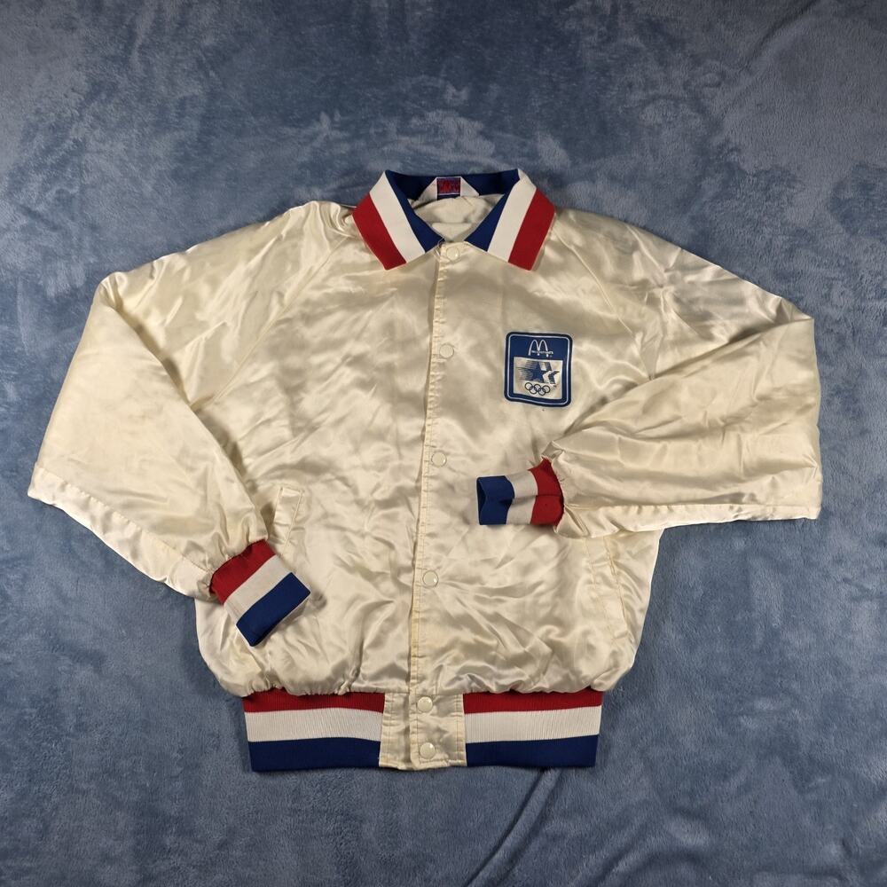 Vintage 1984 McDonald’s USA Olympics Satin Bomber Jacket MVP Large